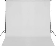 vidaXL Sistema porta-fundos 600 x 300 cm branco