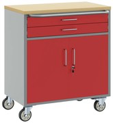 vidaXL Armário de Trabalho 2 pcs Preto e Cinza 75 x 45 x 85 cm