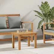 vidaXL Mesa de centro Castanho 50 x 35 x 36 cm Madeira de teca maciça