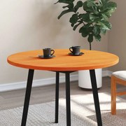 vidaXL Tampo de mesa redondo Ø90x2,5 cm pinho maciço castanho-mel
