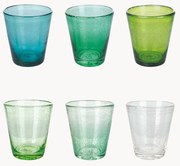 Copos artesanais com bolhas de ar Cancun, conjunto de 6