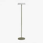 Lâmpada De Pé Solar Led Sem Fios Em Polietileno E Ferro Ulenia Verde Azeitona Intenso - Sklum