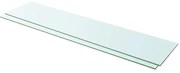 vidaXL Prateleiras 2 pcs 110x25 cm vidro transparente