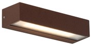 Candeeiro de Parede Industrial Castanho Ferrugem Incl. LED IP65 - Steph