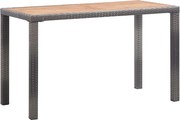 vidaXL Mesa de jardim 123x60x74 cm madeira acácia antracite/castanho