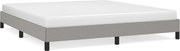 vidaXL Estrutura de cama sem colchão 160x200 cm tecido cinzento-claro
