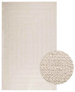 vidaXL Tapete ZIZUR creme 160x230cm aspeto de juta interior e exterior