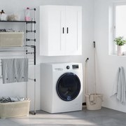 vidaXL Armário de parede 69,5x34x90 cm derivados de madeira branco