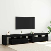 vidaXL Gabinete para TV 2 pcs Carvalho Preto 260 x 37 x 40 cm