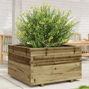 vidaXL Vaso/floreira de jardim 80x80x49,5 cm madeira pinho impregnada