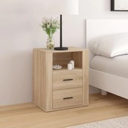 vidaXL Mesa de cabeceira 50x36x60 cm derivados madeira carvalho sonoma