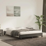 vidaXL Estrutura de cama sem colchão 140x190 cm veludo cinzento-escuro