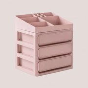 Organizador De Maquilhagem Com Gavetas Rachels Rosa Claro - Sklum