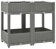 vidaXL Canteiro elevado 80x40x71 cm polipropileno