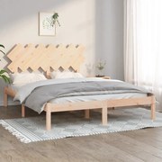 vidaXL Estrutura de cama king size 150x200 cm madeira maciça
