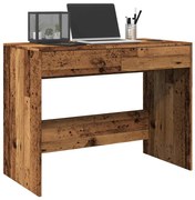 vidaXL Secretária 101x50x76,5 cm derivados de madeira madeira velha