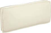 vidaXL Almofada Creme 120 x 50 x 12 cm Tecido Oxford