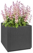 Jardineira Cinza Escuro vidaXL 36x36x35 cm em PP