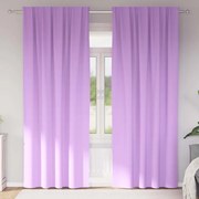 vidaXL Cortinas com cortinas 2 pcs Roxo 225 x 140 cm Poliéster