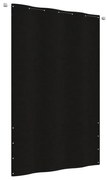 vidaXL Tela de varanda 140x240 cm tecido oxford preto