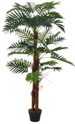 vidaXL Palmeira artificial com vaso 165 cm verde