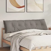 vidaXL Travesseiro para Costas Cinzento-acastanhado 180 x 19 x 50 cm