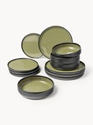 Conjunto de loiça Ginger, 4 pessoas, conjunto de 12