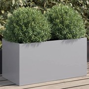 vidaXL Vaso/floreira 62x30x29 cm aço galvanizado prateado
