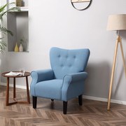 Poltrona de Sala de Estar Estofada Poltrona Relax com Apoio para os Br