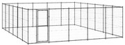 vidaXL Canil de exterior 36,3 m² aço
