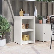 vidaXL Armário de Cozinha Externo Branco 55x55x92 cm Madeira de Pinho Sólido