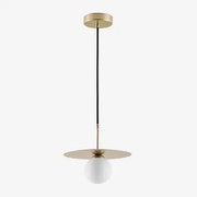 Lâmpada De Teto Para Casa De Banho Com Bola De Cristal Jorien Dourado - Sklum