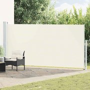 vidaXL Toldo lateral retrátil para pátio 180x500 cm creme