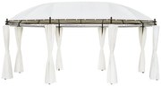 Gazebo branco-nata 530 x 350 x 265 cm
