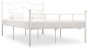 Estrutura de cama 120x200 cm metal branco