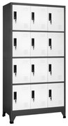 vidaXL Cacifo aço 90x45x180 cm antracite e branco