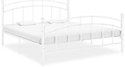 vidaXL Estrutura de cama 160x200 cm metal branco