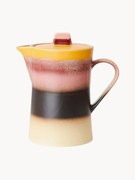 Bule de chá com vidrado reativo artesanal em cerâmica 70's