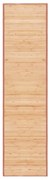 Tapete de bambu 80x300 cm castanho