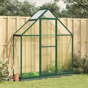 vidaXL Estufa com estrutura de base 169x58x202 cm alumínio verde