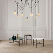 Candeeiro de Teto Sirin – Preto Níquel – Diâmetro 120 cm x Altura 111