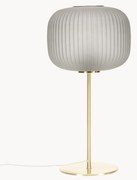 Candeeiro de mesa grande com abajur de vidro Sober