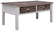 vidaXL Mesa de centro 100x50x45 cm madeira castanho