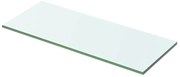 vidaXL Prateleira de vidro 50x15 cm transparente