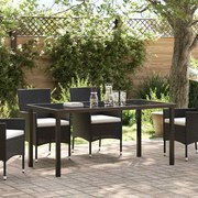 vidaXL Mesa de Jardim Preto 160 x 80 x 73 cm Metal