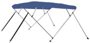 vidaXL Toldo em 4 arcos Bimini 243x196x137 cm azul