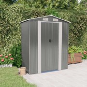 vidaXL Abrigo de jardim 192x108x223 cm aço galvanizado cinzento-claro