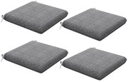 Conjunto de Almofadas para Cadeiras 47x47x7 cm Conjunto de 4 Peças Alm