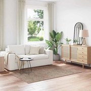 Tapete Shaggy vidaXL com base de látex Marrom 140x200 cm