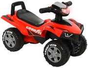 HOMCOM Quadriciclo  para crianças acima de 12 meses com sons de luzes 60x38x42 cm Vermelho